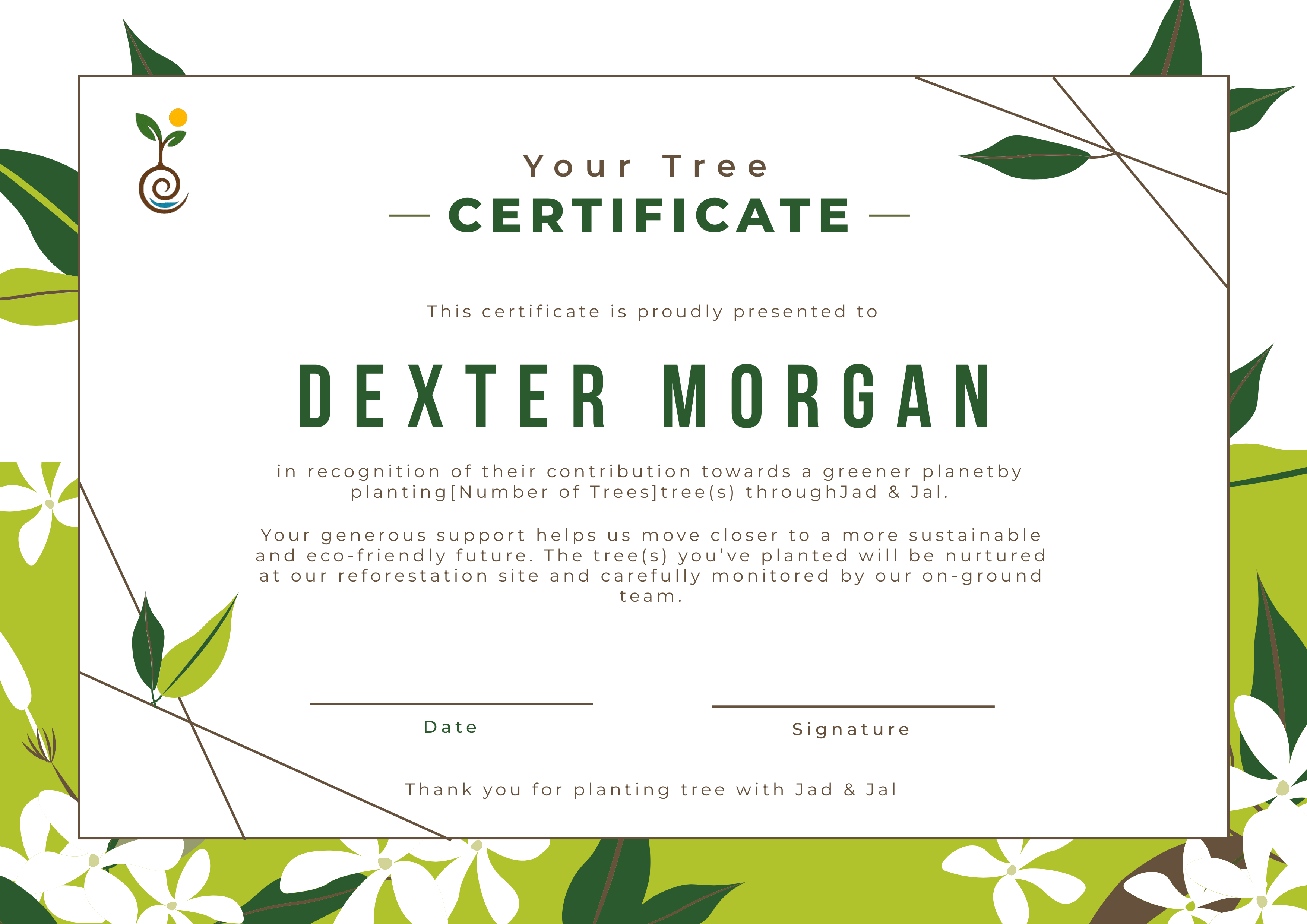 Tree certificate